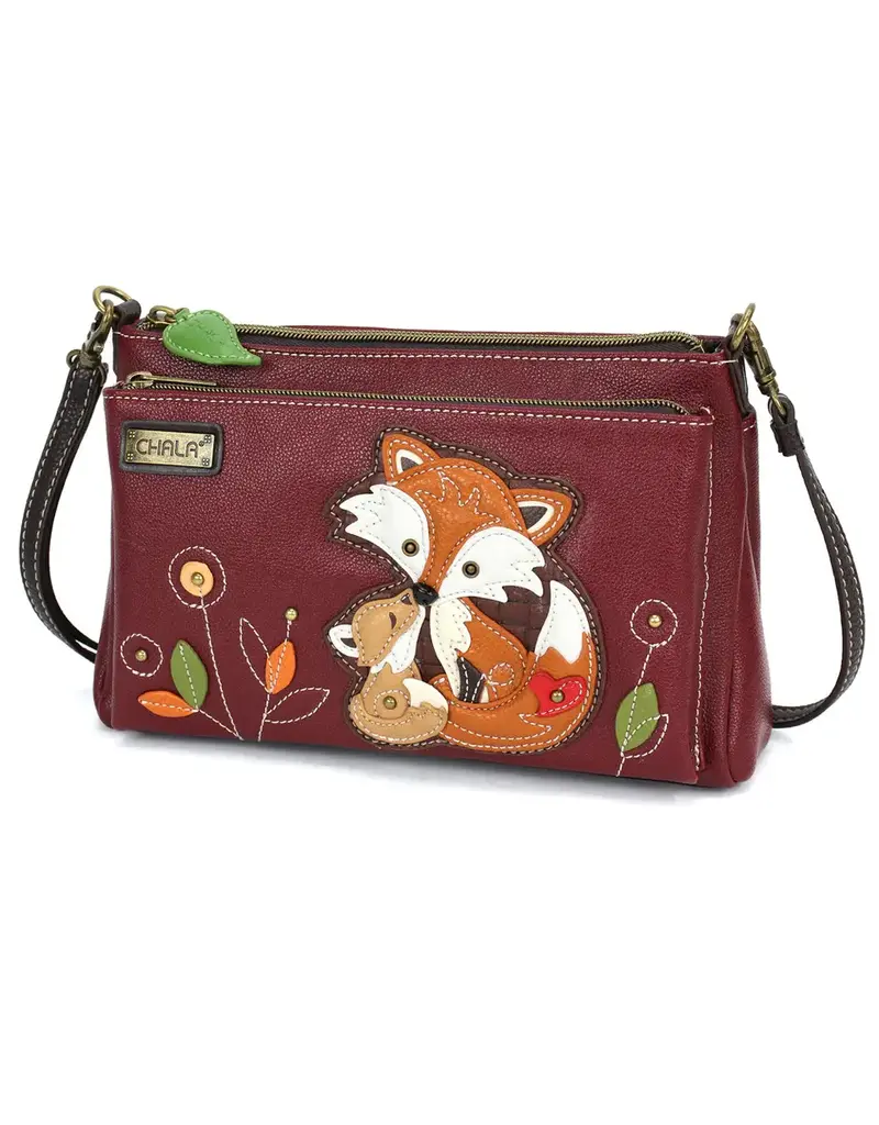 Chala Deluxe Crossbody - Fox Family