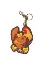 Chala Key Fob/Coin Purse - Hen With Chicks