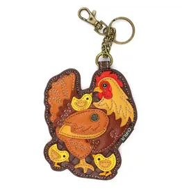 Chala Key Fob/Coin Purse - Hen With Chicks
