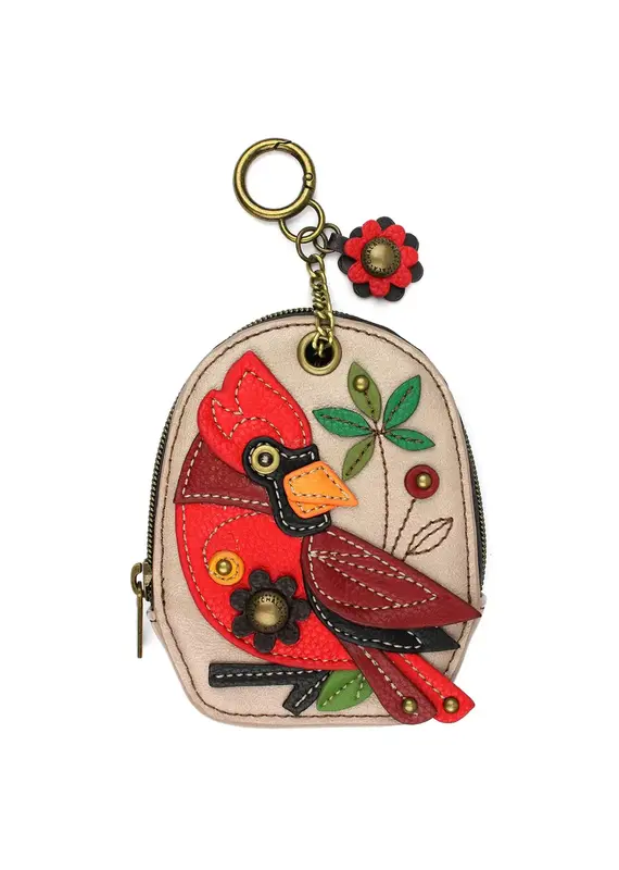 Chala Mini Coin Purse Keychain - Cardinal