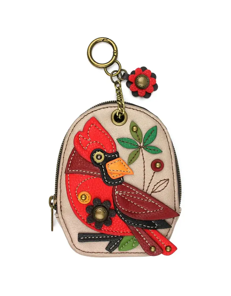 Chala Mini Coin Purse Keychain - Cardinal