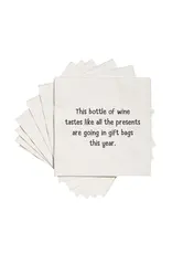 ellembee gift This Bottle of Wine Tastes - Gift Bags Cocktail Napkins