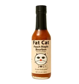 Fat Cat Peach Maple Bourbon Hot Sauce & Glaze