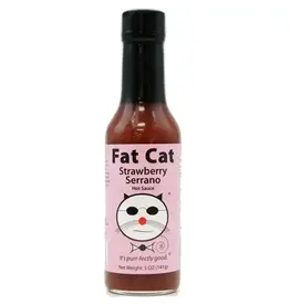 Fat Cat Strawberry Serrano Hot Sauce