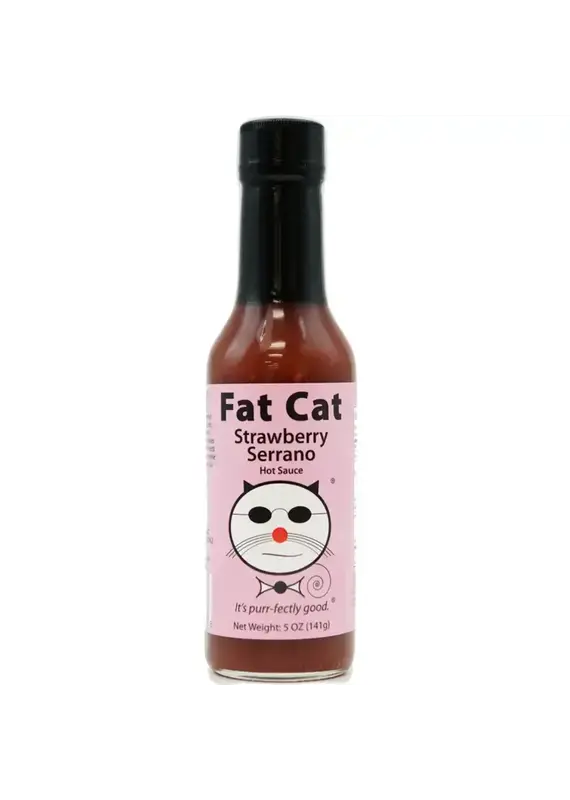 Fat Cat Strawberry Serrano Hot Sauce