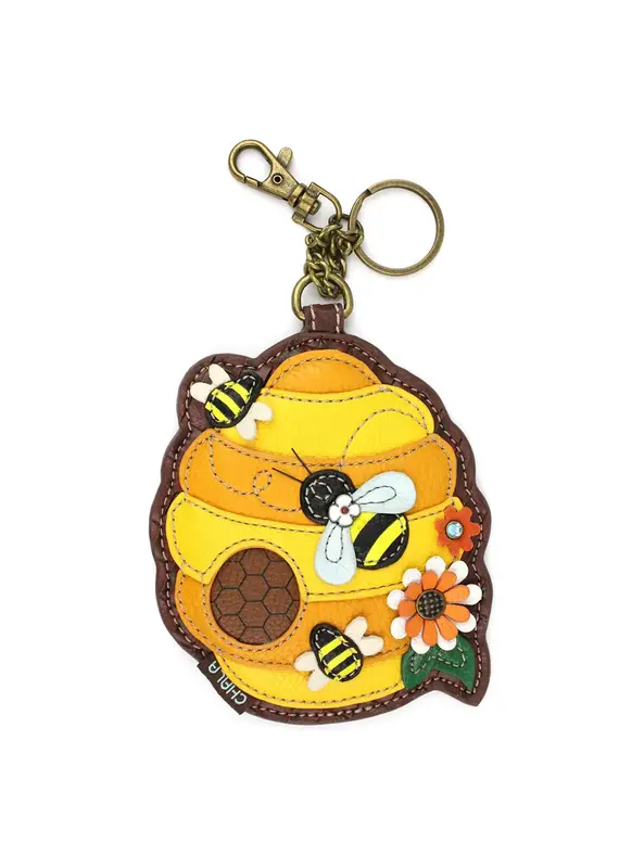 Chala Key Fob/Coin Purse - Bee Hive