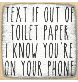 Gar Wholesale Inc. Text Toilet Paper 4X4