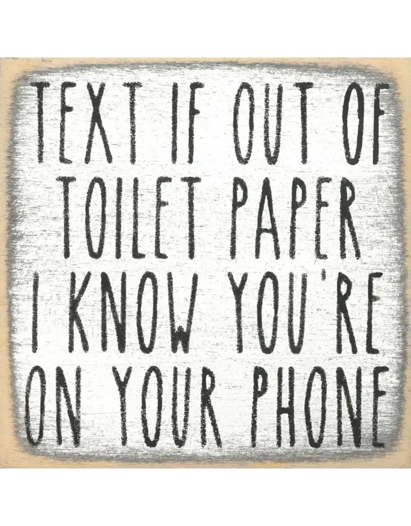 Gar Wholesale Inc. Text Toilet Paper 4X4