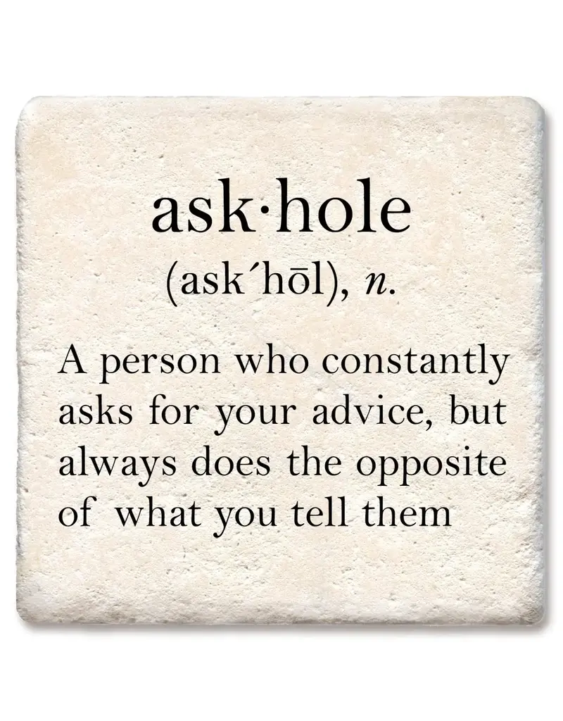 Tipsy Coasters & Gifts Askhole Definition Coaster