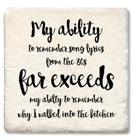 Tipsy Coasters & Gifts My Ability To Remember Song Lyrics Coaster