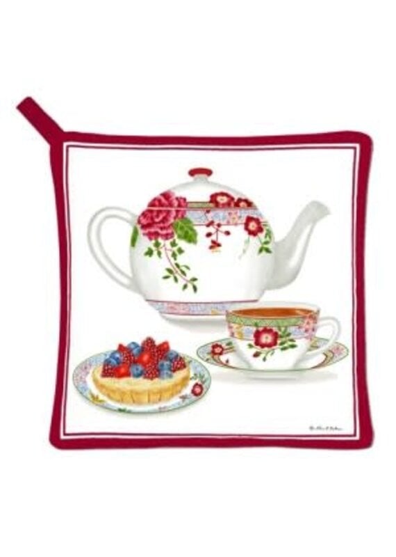Alice Cottage Potholder Floral Teapot
