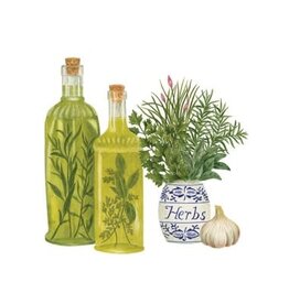 Alice Cottage Single Flour Sack Towel Herb & Oil