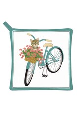 Alice Cottage Potholder Cat N Bike