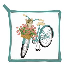 Alice Cottage Potholder Cat N Bike