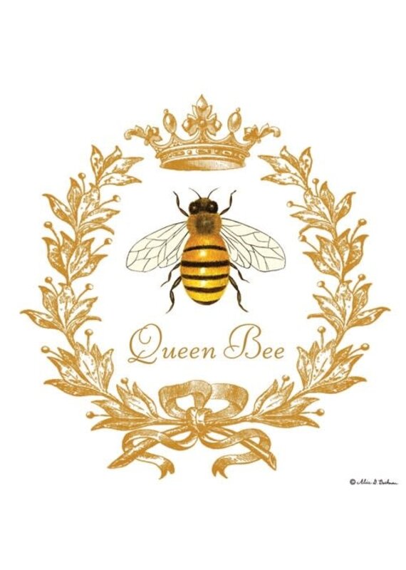 Alice Cottage Single Flour Sack Towel U34-473 Queen Bee