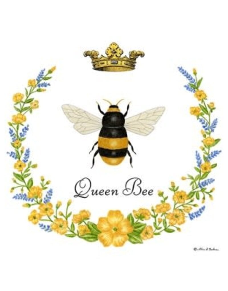 Alice Cottage Single Flour Sack Towel U34-473 Queen Bee