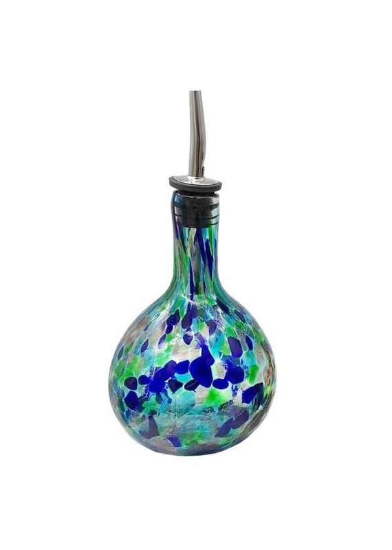 Entertaining Essentials Blue/Green Blown Glass Cruet