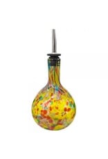 Entertaining Essentials Red/Yellow Blown Glass Cruet