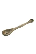 Island Bamboo 9" Black Pakka Double Measuring Spoon