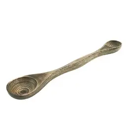 Island Bamboo 9" Black Pakka Double Measuring Spoon