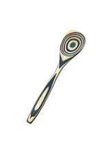 Island Bamboo 12" Blue Pakka Wood Corner Spoon