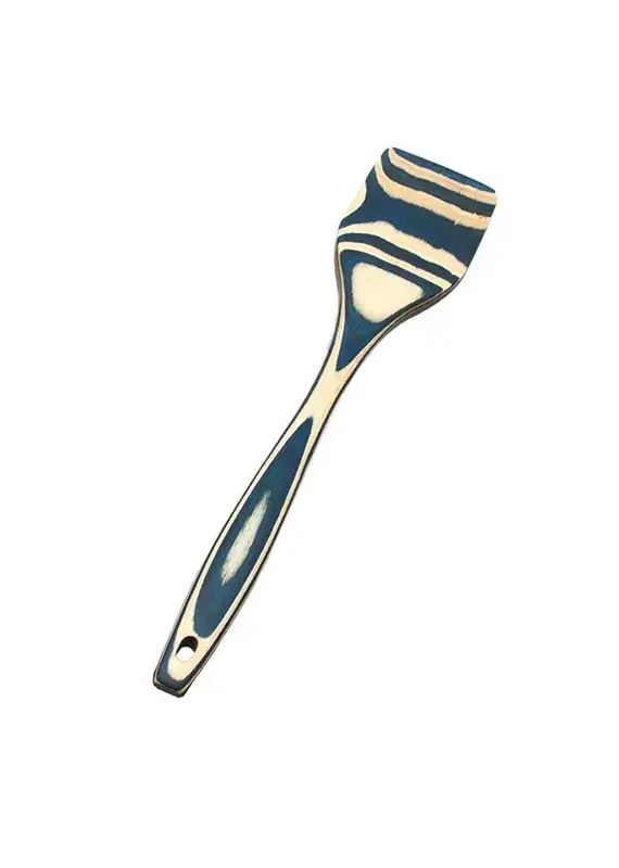 Island Bamboo 12" Blue Pakka Wood Spatula