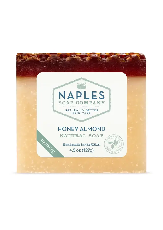 Naples Soap Company Natural Olive Oil Bar Soap | Honey | Almond | Face & Body