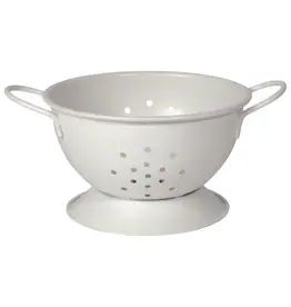 Now Designs by Danica Matte Steel White Colander Small