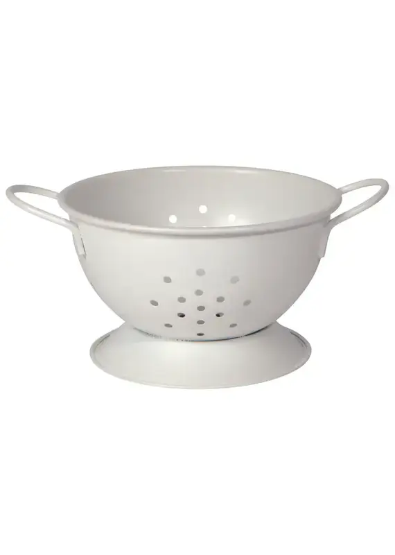 Now Designs by Danica Matte Steel White Colander Small