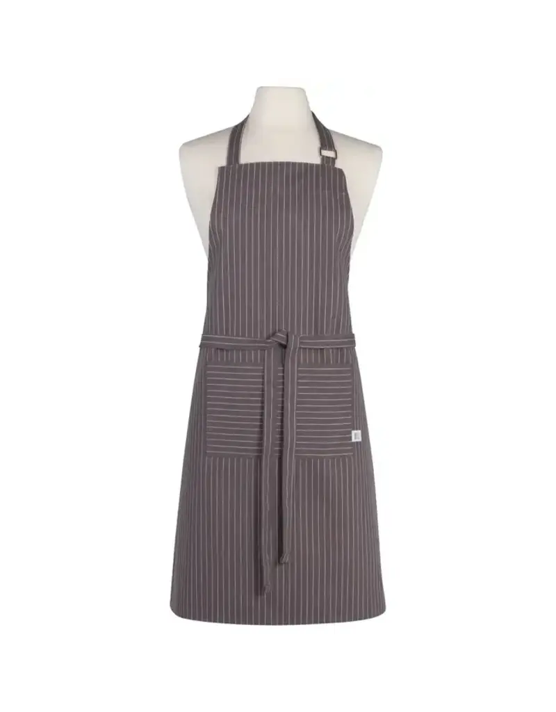 Now Designs by Danica Granite Gray Pinstripe Chef Apron