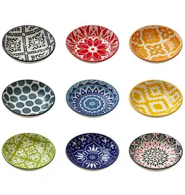 Otterware Bohemian Hand-Painted Ceramic Sauce Dish