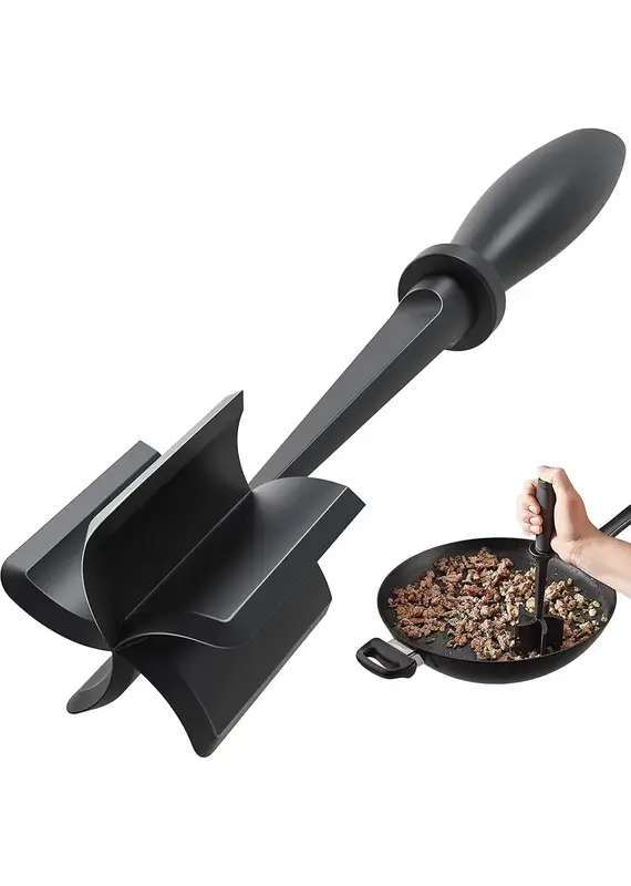 Otterware Heat-Resistant 5-Blade Meat Chopper & Masher-Nonstick Nylon