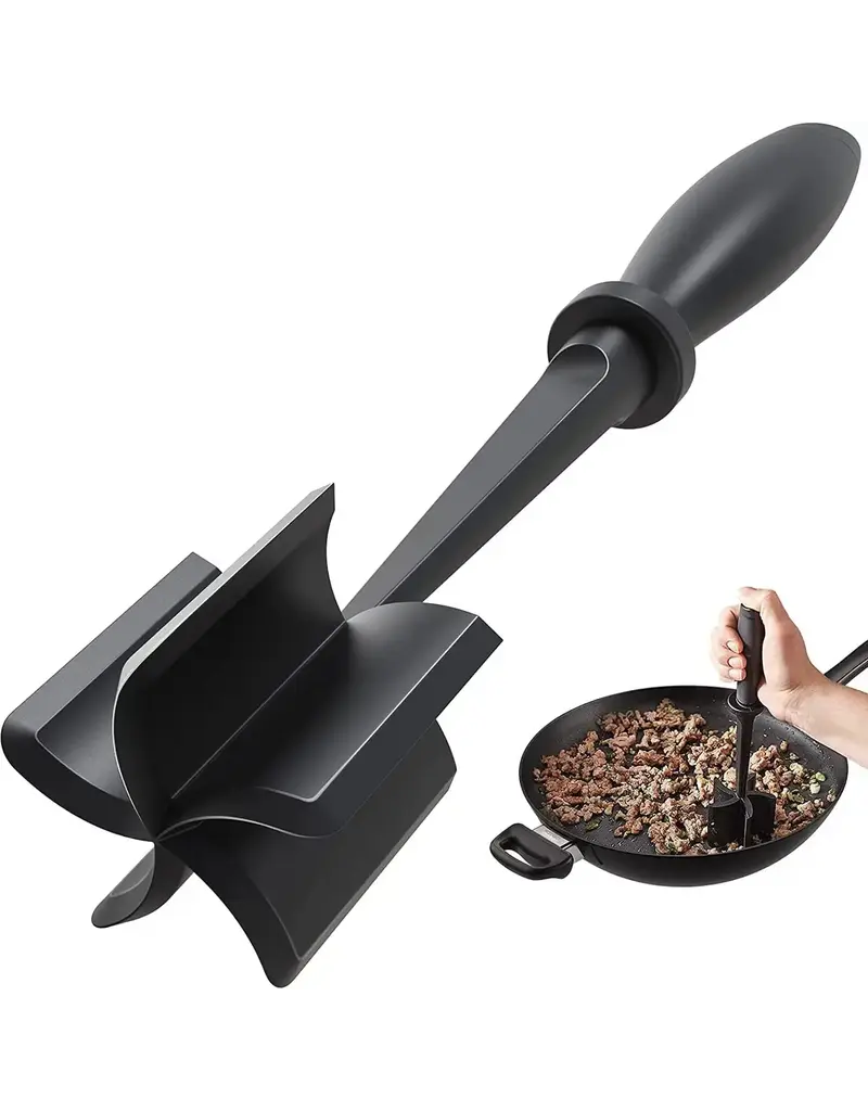 Otterware Heat-Resistant 5-Blade Meat Chopper & Masher-Nonstick Nylon