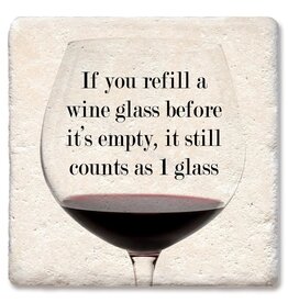 Tipsy Coasters & Gifts If You Refill A Wine Glass Coaster