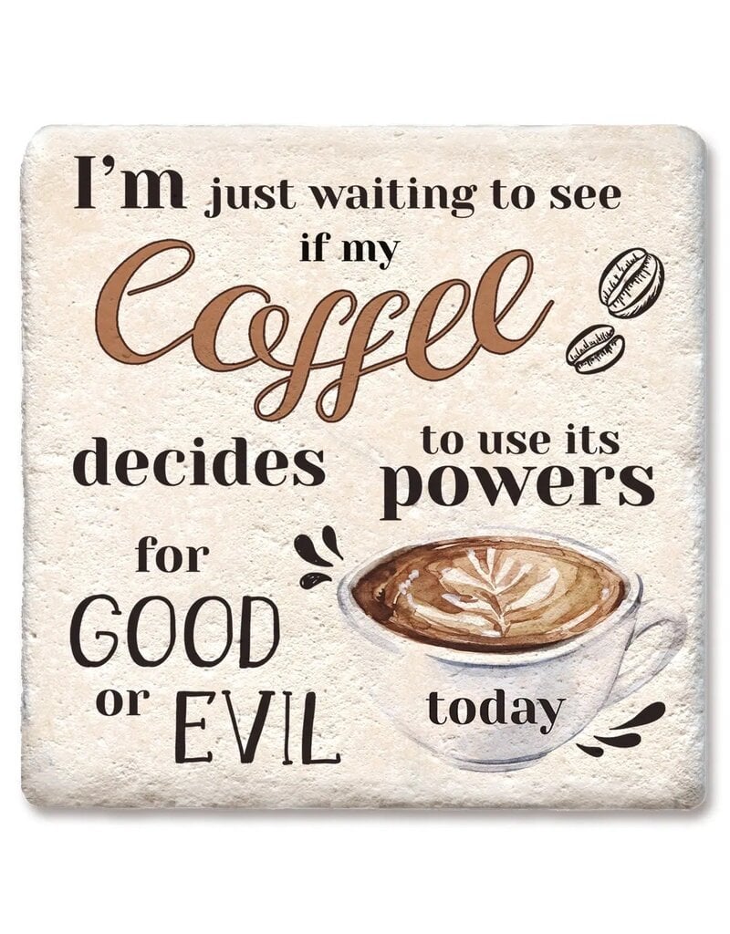 Tipsy Coasters & Gifts I'm Just Waiting Coffee Coaster