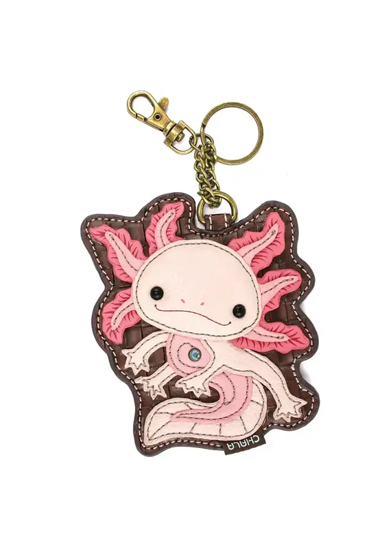 Chala Key Fob/Coin Purse - Axolotl