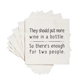 ellembee gift They Should Put More Wine in A Bottle | Cocktail Napkins