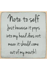 Gar Wholesale Inc. Note To Self 5X5