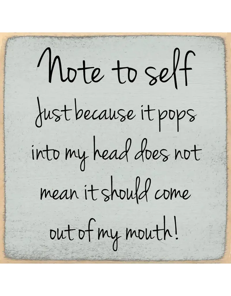 Gar Wholesale Inc. Note To Self 5X5