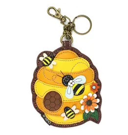 Chala Key Fob/Coin Purse - Bee Hive
