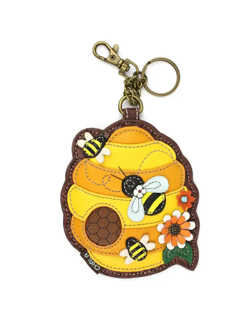 Chala Key Fob/Coin Purse - Bee Hive