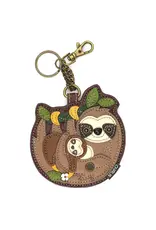 Chala Coin Purse / Key Fob - Sloth Family