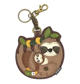 Chala Coin Purse / Key Fob - Sloth Family