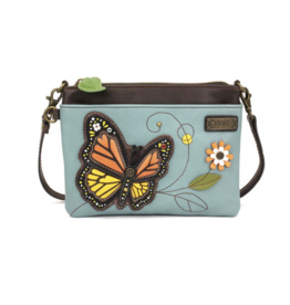 Chala Mini Crossbody - Monarch Butterfly - blue