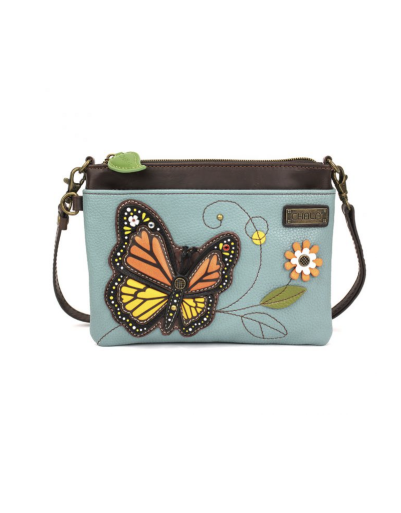 Chala Mini Crossbody - Monarch Butterfly - blue