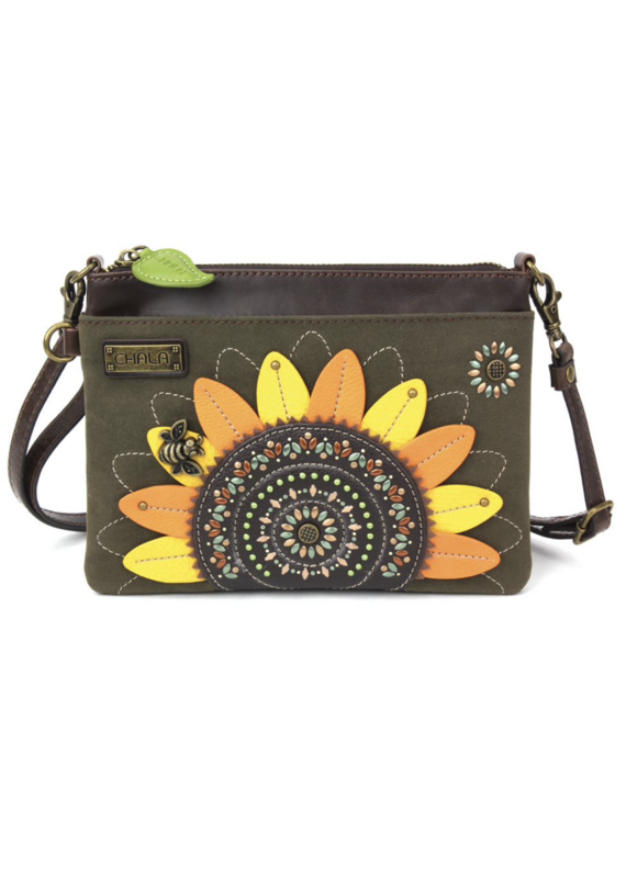 Chala Dazzled Mini Crossbody - Sunflower - Olive