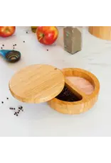 Totally Bamboo Salt Keeper Duet Salt Cellar Storage Box