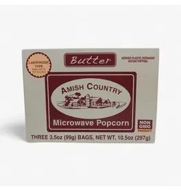 Amish Country Microwave Ladyfinger Butter Popcorn 3pk