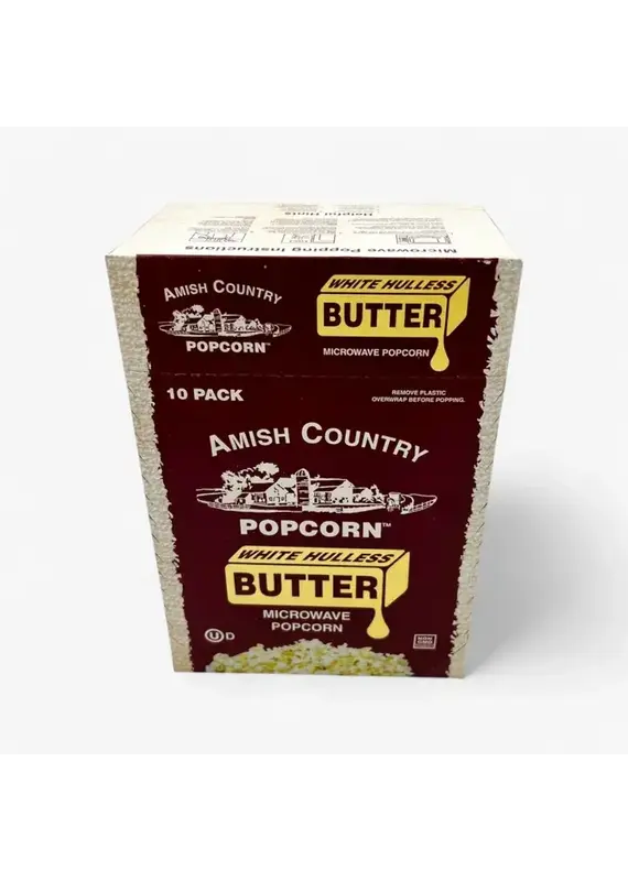 Amish Country Microwave Buttery White Popcorn 10pk
