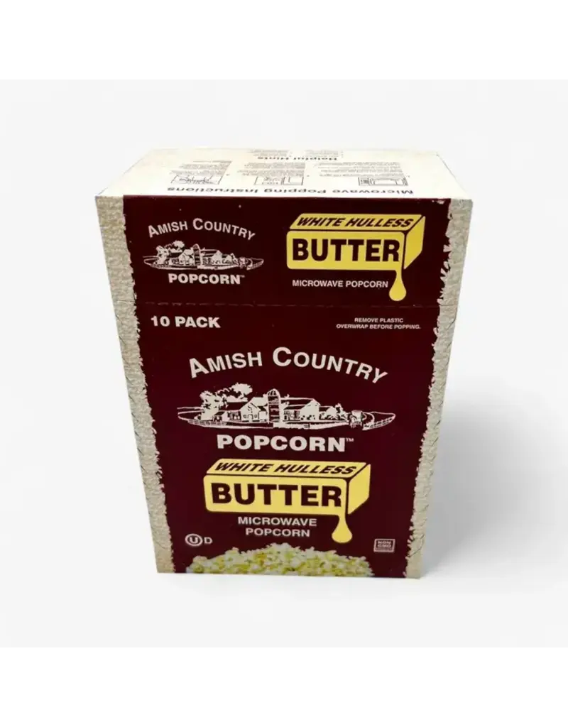 Amish Country Microwave Buttery White Popcorn 10pk